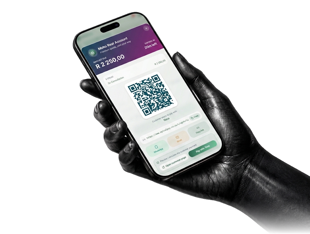 Spiral Pay QR Payment Link on Mobile Smartphone
